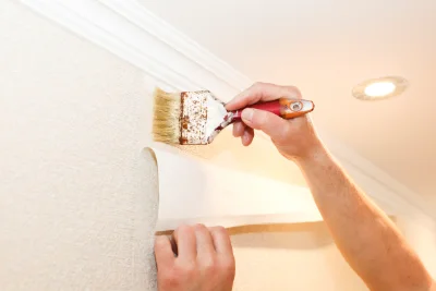 Pose de papier peint aux Hogues — revêtements muraux et toiles de verre